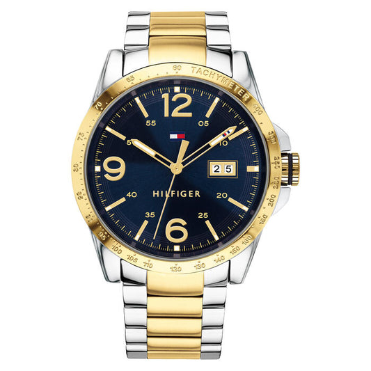 Tommy Hilfiger Men's Watch, 46mm in navy with Arabic index