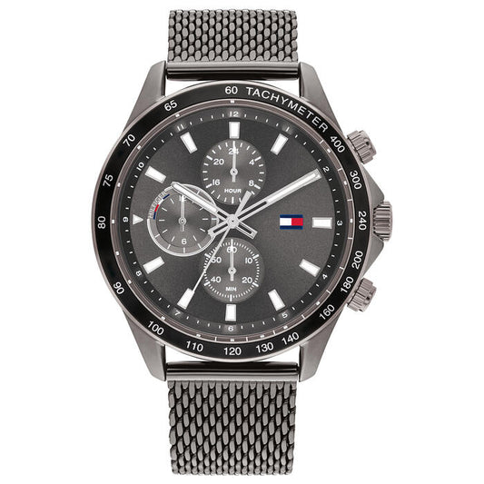 Tommy Hilfiger Men's Watch, 44mm in Grey with Index