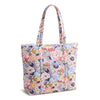 Vera Bradley North South Tote Bag in the Aloha Blooms Oyster