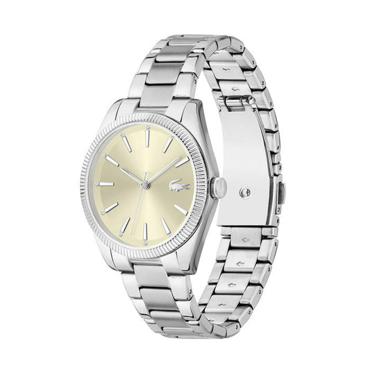 Lacoste Capucine Women's Watch, 36mm in Gold-Toned Metallic Crystal with Index