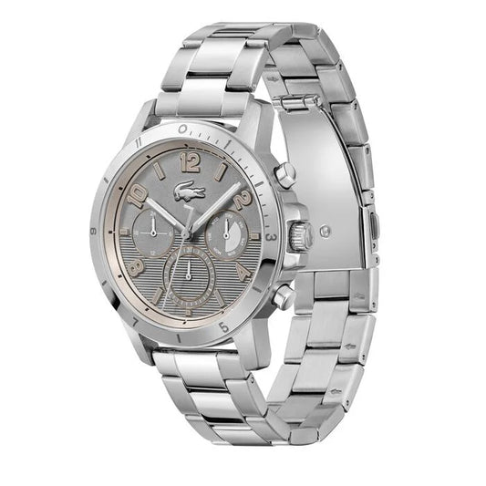Lacoste Topspin Men’s Watch, 45mm in Grey with Arabic Index