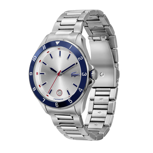 Lacoste Tiebreaker Men's Watch (43mm) - Silver with Index