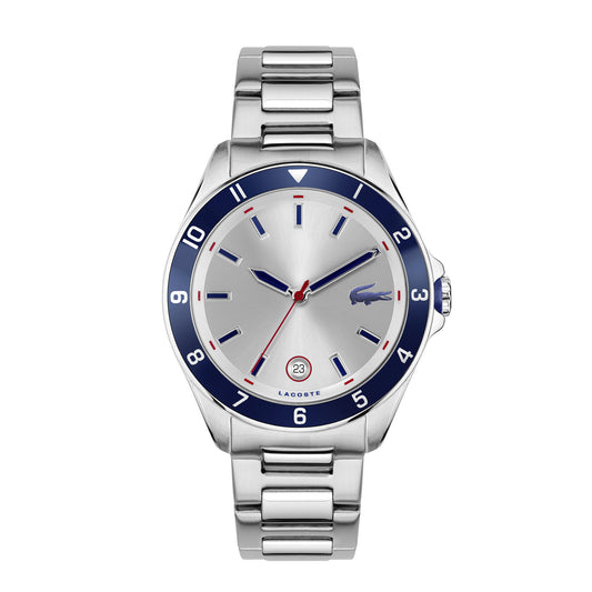 Lacoste Tiebreaker Men's Watch (43mm) - Silver with Index