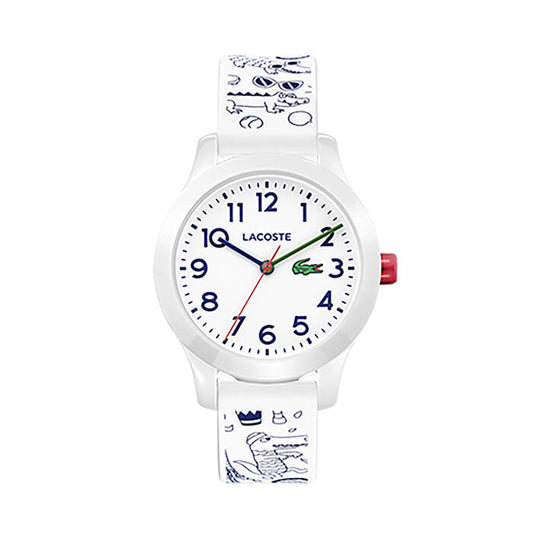Lacoste 12.12 Kid’s Watch, 32mm in White Arabic