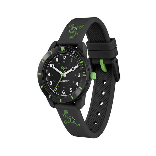 Lacoste Mini Tennis Kid's Watch in 35mm Black with an Arabic index