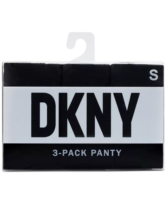DKNY Women's 3-Piece Litewear Cut Anywear Hipster Underwear in the Black
