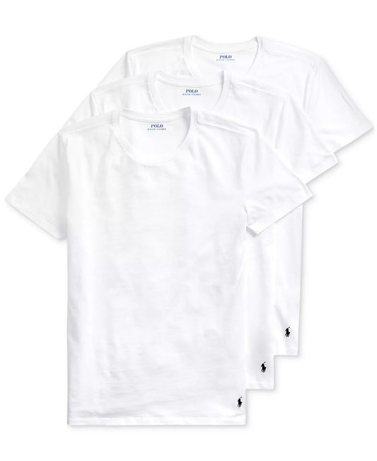 Polo Ralph Lauren Men’s 3-Pack Classic Undershirts in White