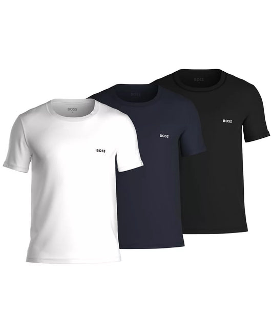 BOSS by Hugo Boss Men's 3-Pack Classic Logo-Print Cotton T-Shirts in Open