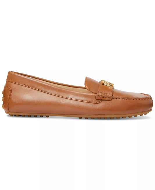 Lauren Ralph Lauren Barnsbury Nappa Round Toe Loafer in Polo Tan