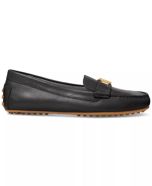 Lauren Ralph Lauren Barnsbury Nappa Round Toe Loafer in Black