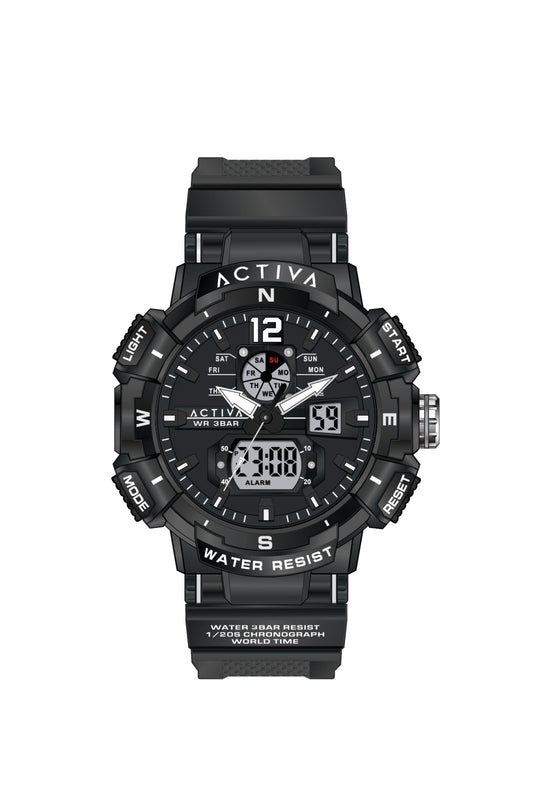 Activa X Invicta Digital Men's Watch (Model ACW8045-003)