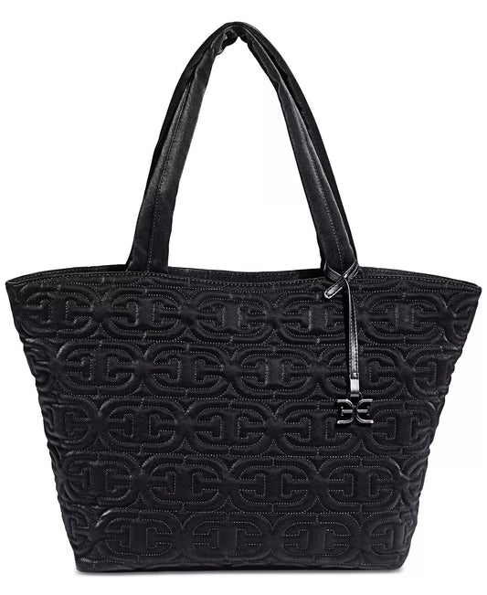 Sam Edelman Ethyl Top Zip Medium East-West Tote in Black