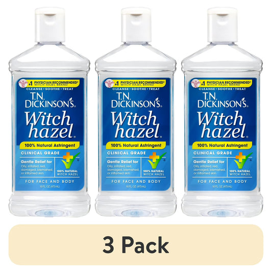 (3 pack) T.N. Dickinson's Witch Hazel Astringent (16 fl oz each)