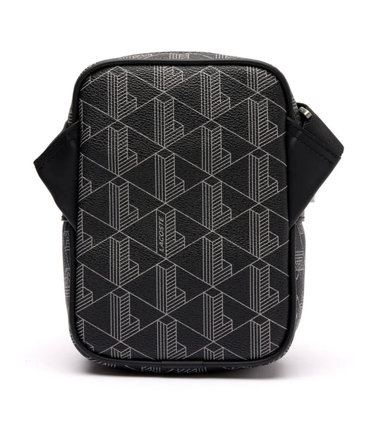 Lacoste The Blend Monogram Small Shoulder Bag Monogram Noir Gris