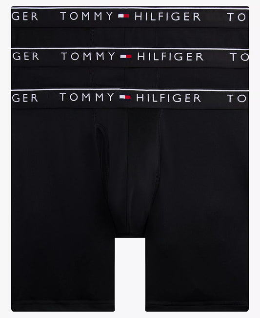 Tommy Hilfiger Men's 3-Pack Micro Boxer Briefs Set in Black