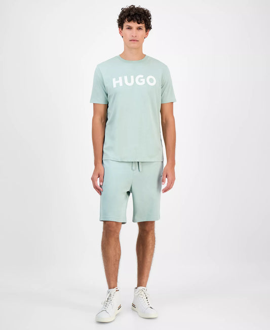 HUGO by Hugo Boss Men's Dulivio Logo Graphic T-Shirt in Pastel Green
