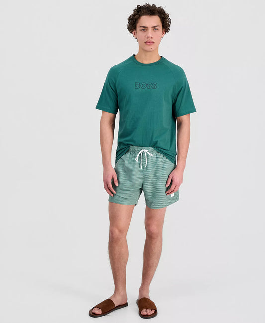 BOSS by Hugo Boss Sun Protection Logo T-Shirt in Green