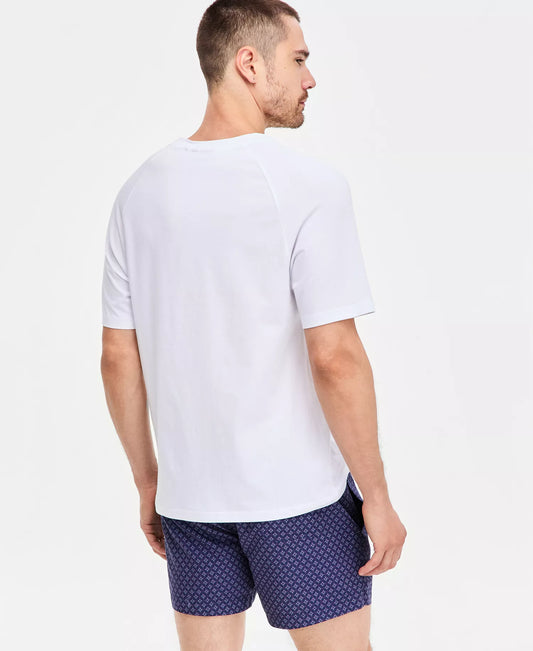 BOSS by Hugo Boss Sun Protection Logo T-Shirt in White