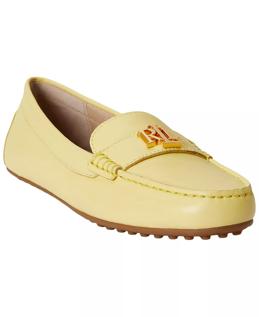 Lauren Ralph Lauren Barnsbury Nappa Round Toe Loafer in Lemon Sorbet