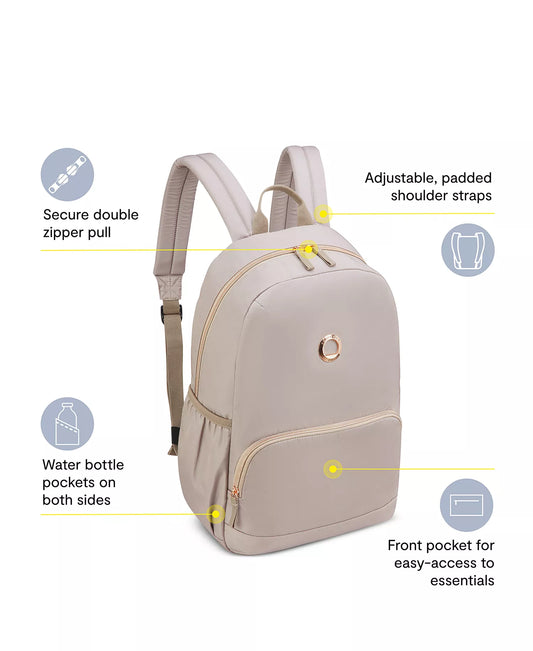 Delsey Paris Sunny 17.75" Backpack in Beige
