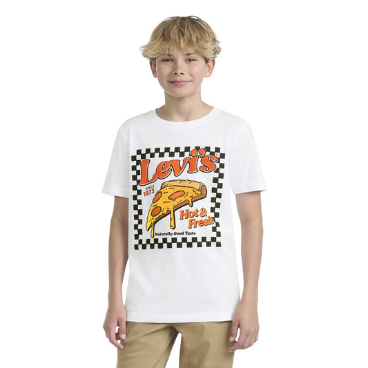 Levi's Boys Short Sleeve Graphic Tee | White