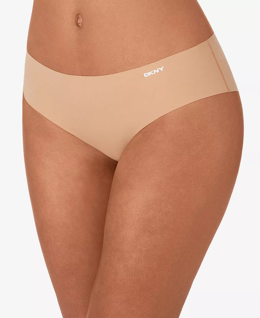 DKNY Women's 3-Piece Litewear Cut Anywear Hipster Underwear in the Black/Glow/Pink Mirage