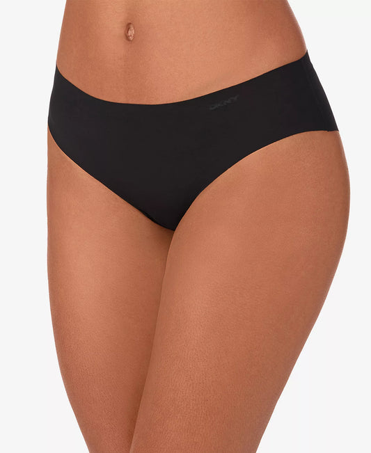 DKNY Women's 3-Piece Litewear Cut Anywear Hipster Underwear in the Black/Glow/Light Blur Print