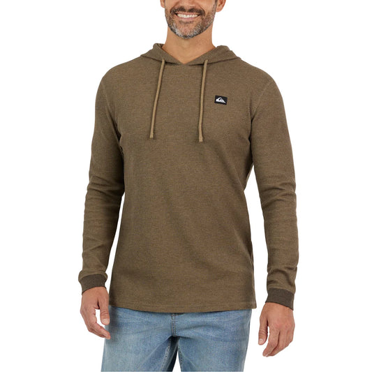 Quiksilver Men's Textured Hoodie in Brown