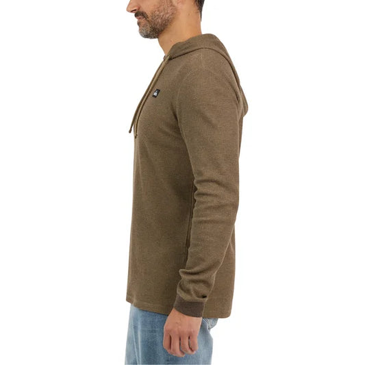 Quiksilver Men's Textured Hoodie in Brown