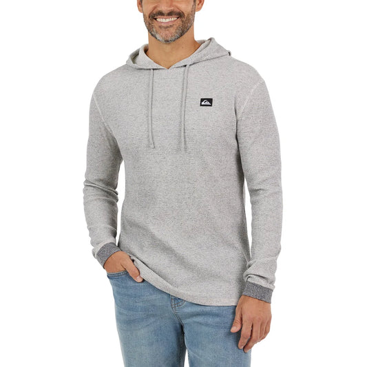 Quiksilver Men's Textured Hoodie in Gray
