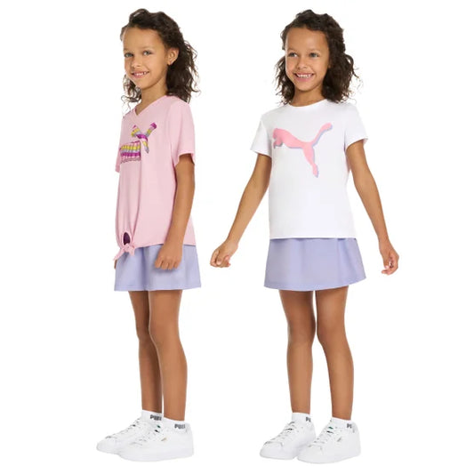 Puma Girls 3‑Piece Active Set (Pink)