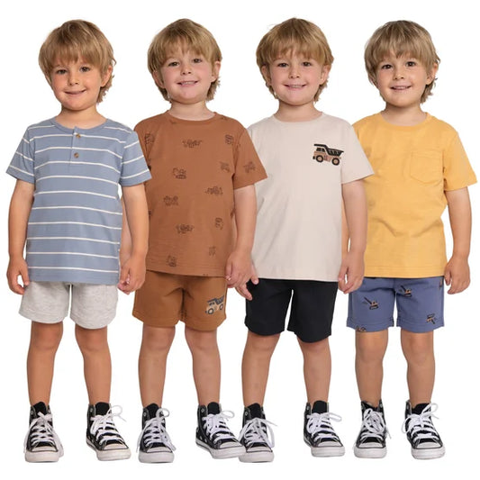 Pekkle Kids’ 4-Pack Tee, Multi