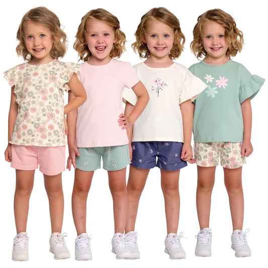 Pekkle Kids’ 4-Pack Tee (Pink)