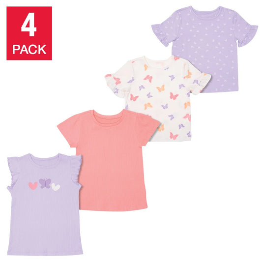 Pekkle Kids’ 4-Pack Tee (Purple)