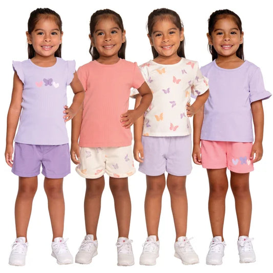 Pekkle Kids’ 4-Pack Tee (Purple)
