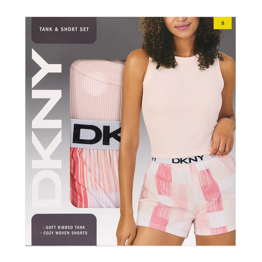 DKNY Women's Tank & Short Set - Pink