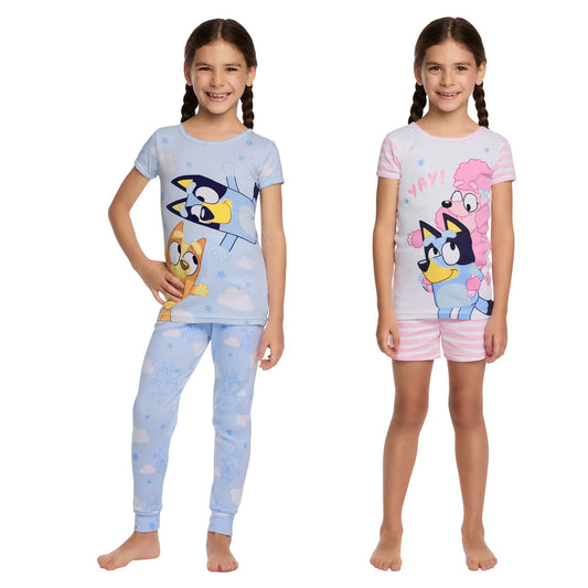 Character Kids' 4-piece Pajama Set - Bluey
