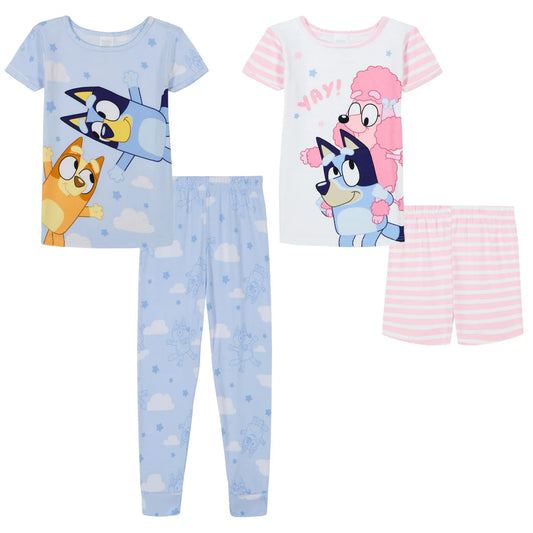 Character Kids' 4-piece Pajama Set - Bluey