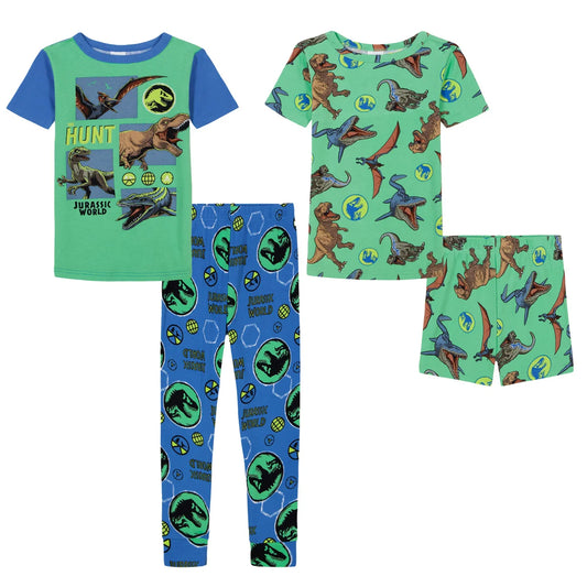 Character Kids' 4-piece Pajama Set - Jurassic World