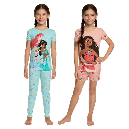 Character Kids' 4-piece Pajama Set - Princess
