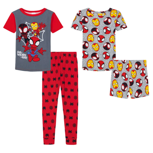 Character Kids' 4-piece Pajama Set - Spider-Man