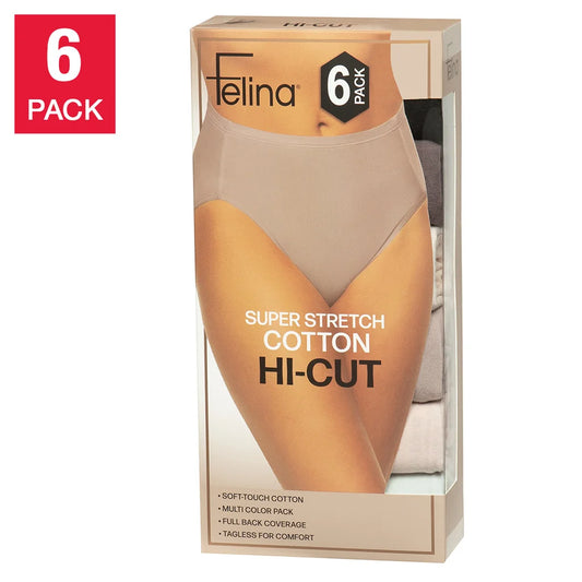 Felina Women’s Hi-Cut 6-pack