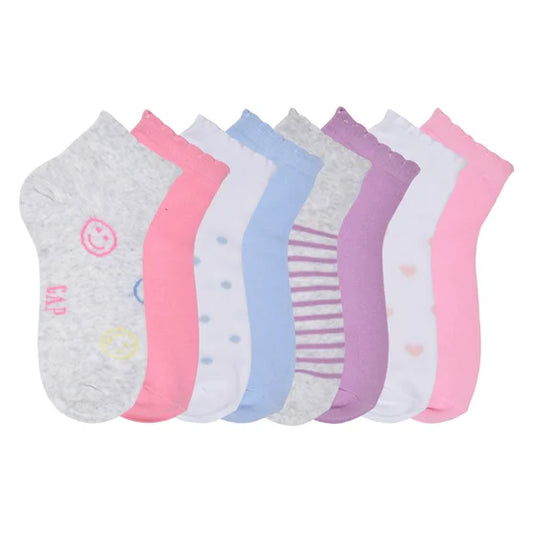 Gap Kids' Quarter Sock, 16‑pair Pink