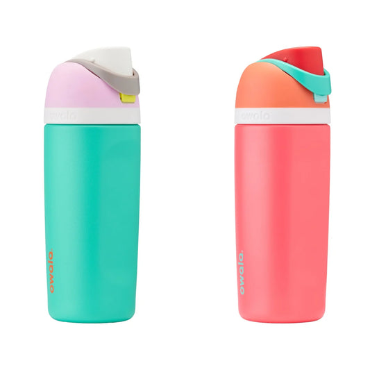 Owala FreeSip Stainless Steel Water Bottles – 473 mL (16 oz) 2-Pack