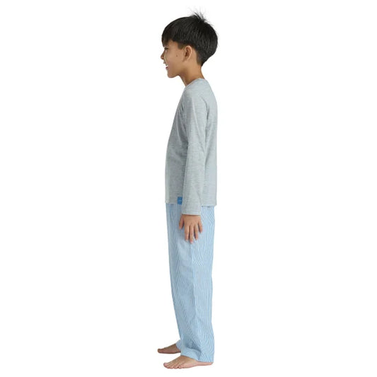 Calvin Klein Youth 3‑Piece PJ Set (Blue)