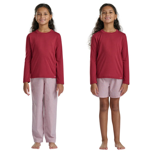 Calvin Klein Youth 3-Piece PJ Set (Red)