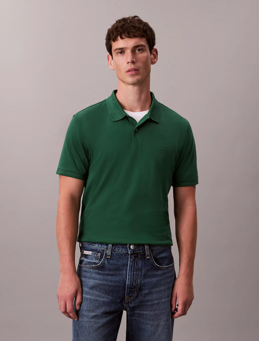 Calvin Klein Liquid Touch Polo Shirt | Miami Green