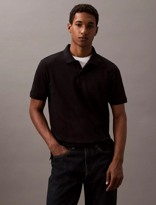 Calvin Klein Liquid Touch Polo Shirt | Black Beauty