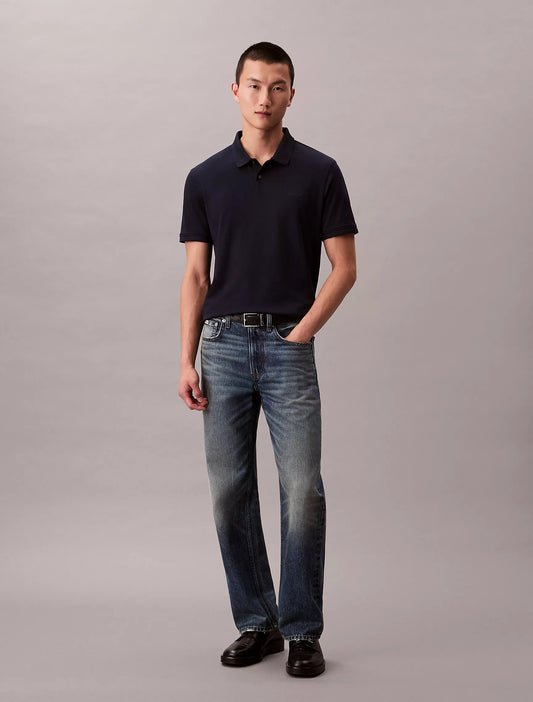 Calvin Klein Liquid Touch Polo Shirt | Dark Sapphire