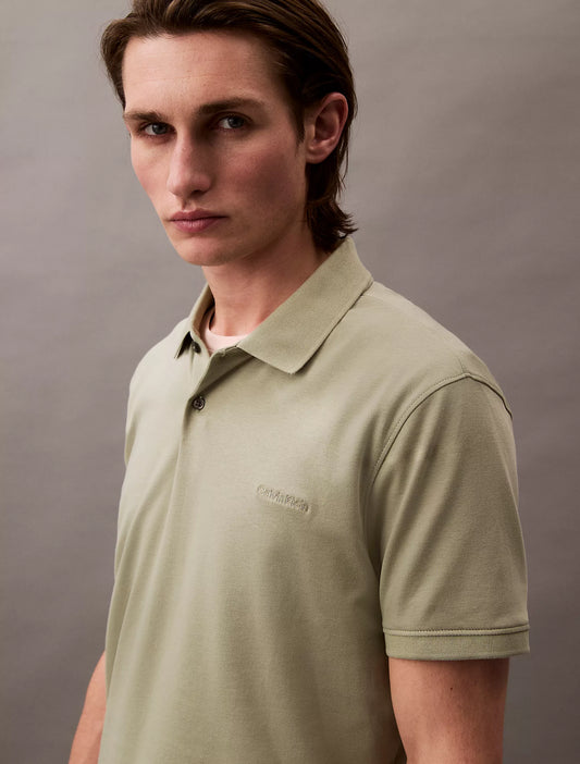 Calvin Klein Liquid Touch Polo Shirt | Tea